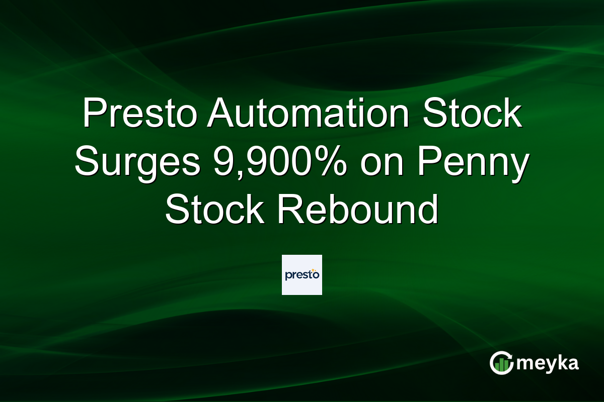 Presto Automation Stock Surges 9,900% on Penny Stock Rebound