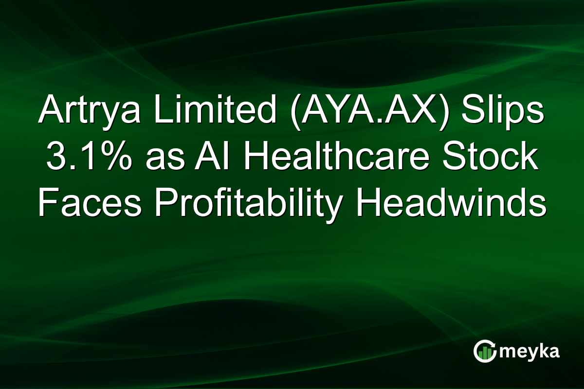 Artrya Limited (AYA.AX) Slips 3.1% as AI Healthcare Stock Faces Profitability Headwinds