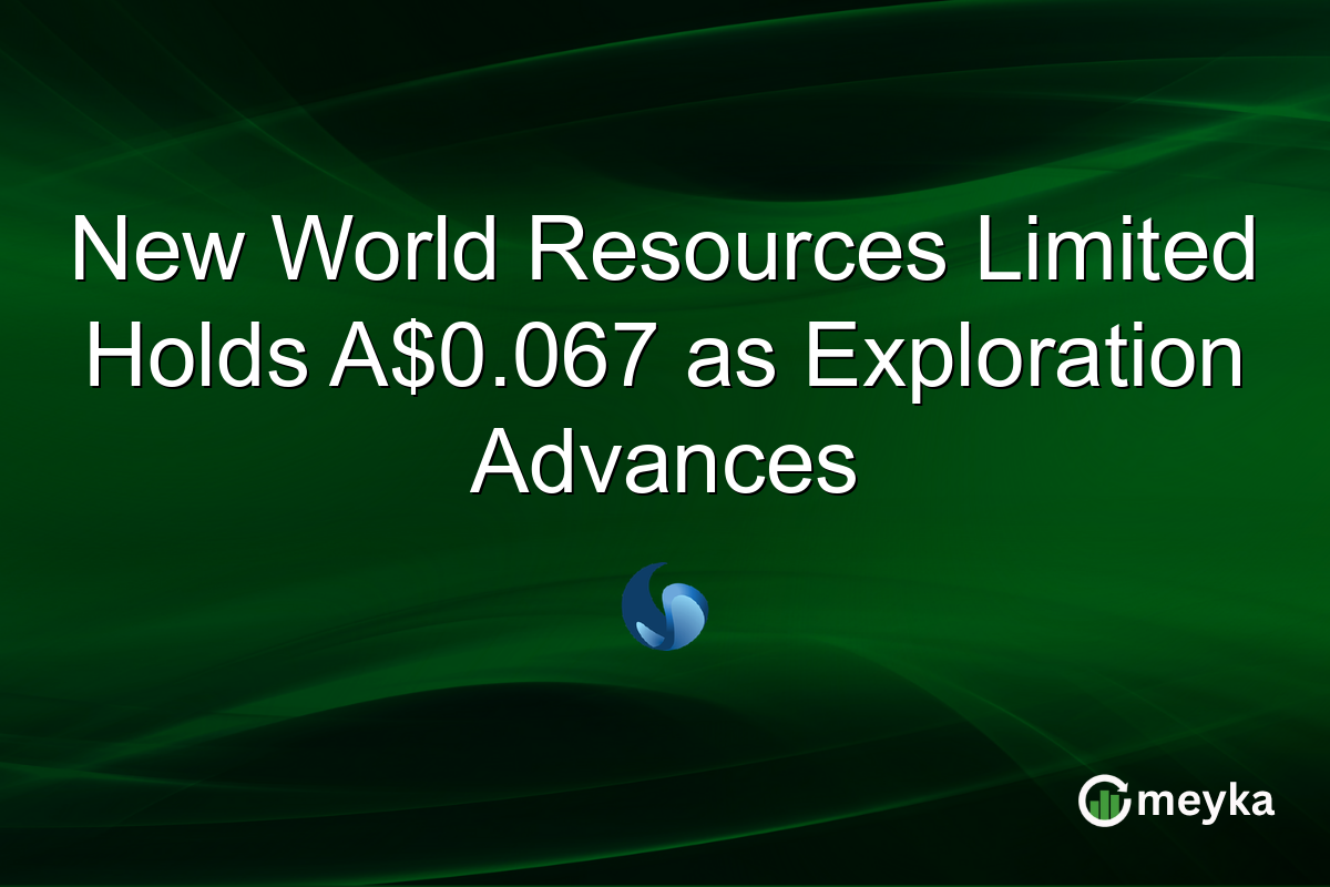 New World Resources Limited Holds A$0.067 as Exploration Advances