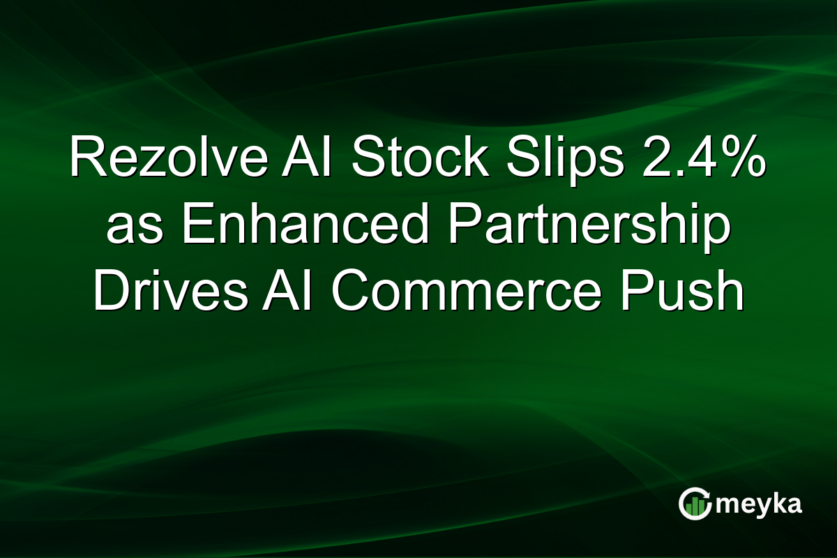 Rezolve AI Stock Slips 2.4% as Enhanced Partnership Drives AI Commerce Push