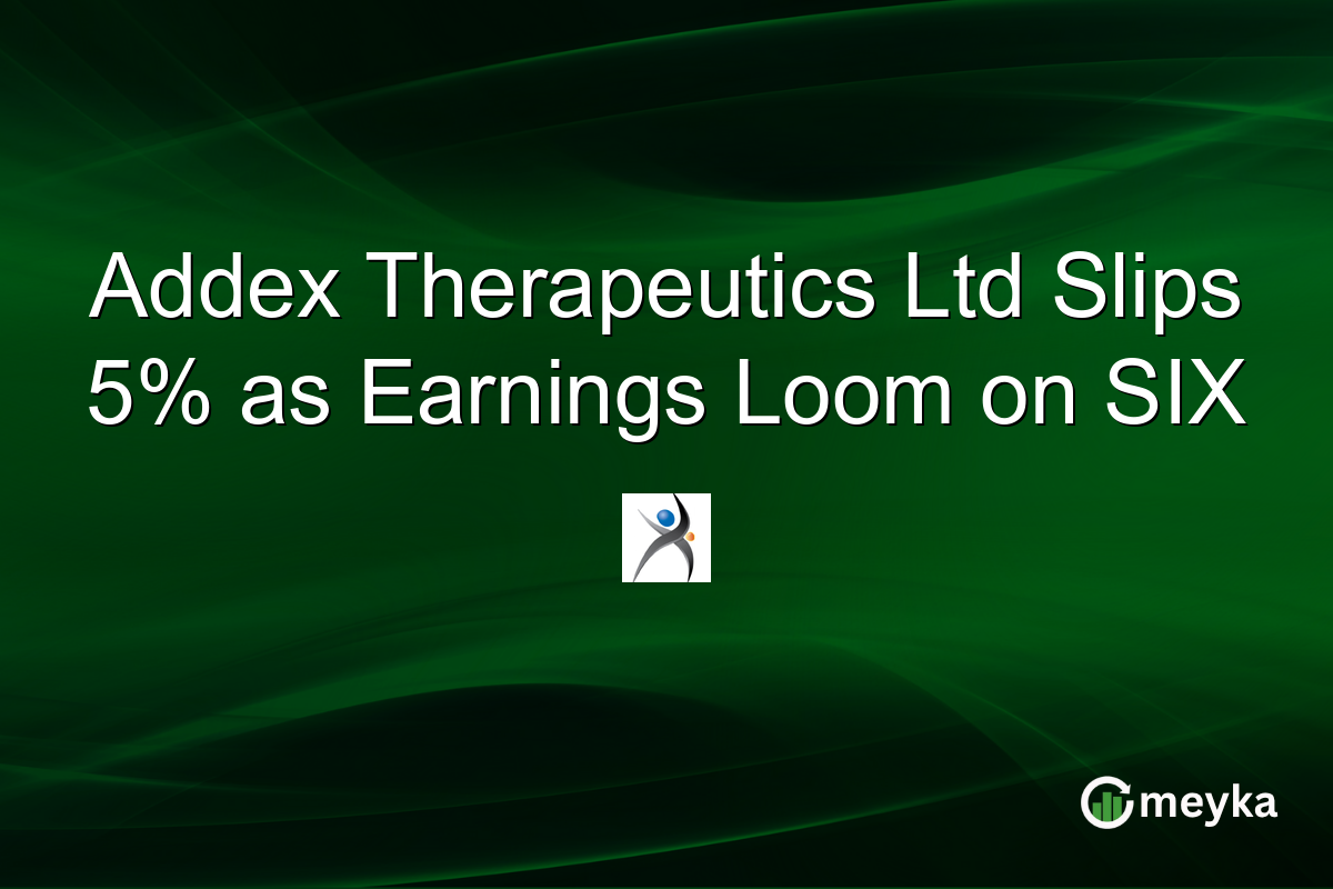 Addex Therapeutics Ltd Slips 5% as Earnings Loom on SIX