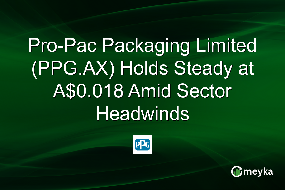 Pro-Pac Packaging Limited (PPG.AX) Holds Steady at A$0.018 Amid Sector Headwinds
