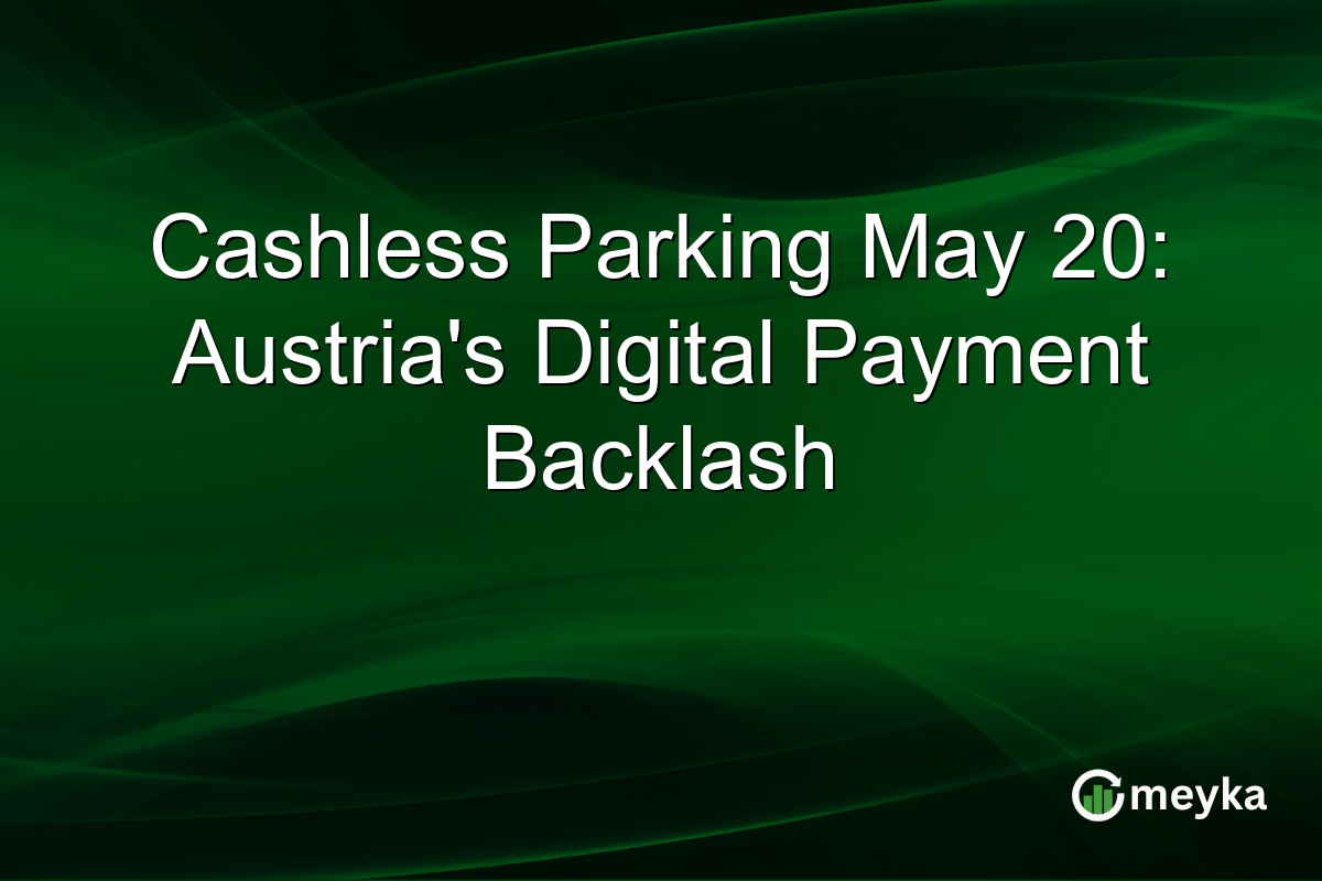 Cashless Parking May 20: Austria’s Digital Payment Backlash