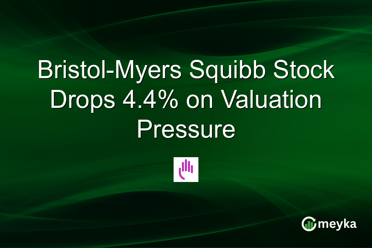 Bristol-Myers Squibb Stock Drops 4.4% on Valuation Pressure