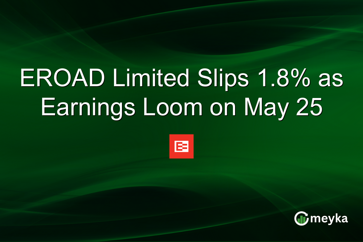 EROAD Limited Slips 1.8% as Earnings Loom on May 25