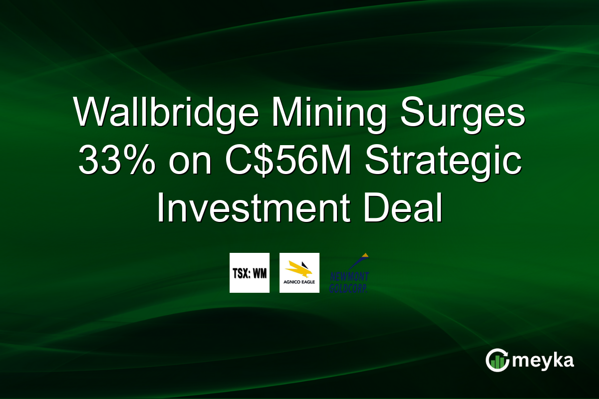 Wallbridge Mining Surges 33% on C$56M Strategic Investment Deal