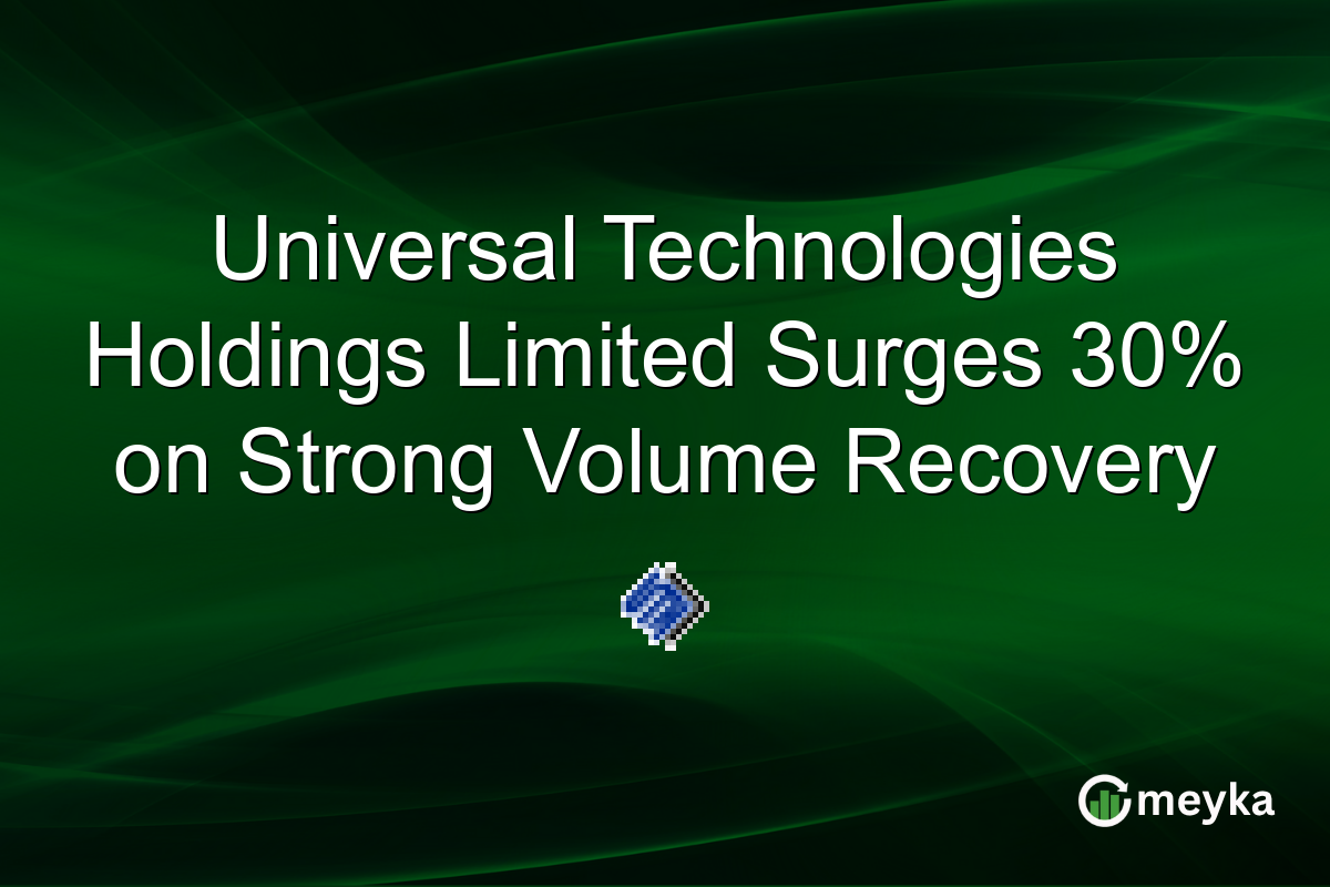 Universal Technologies Holdings Limited Surges 30% on Strong Volume Recovery