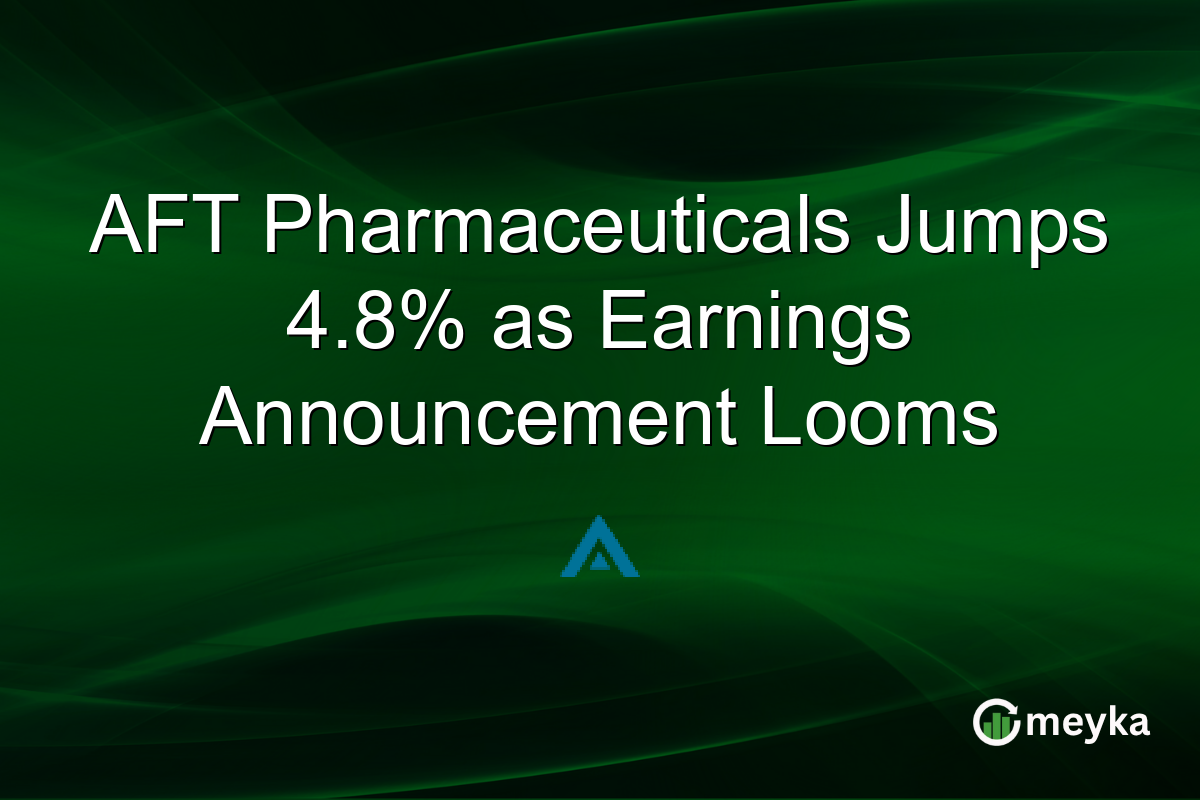 AFT Pharmaceuticals Jumps 4.8% as Earnings Announcement Looms