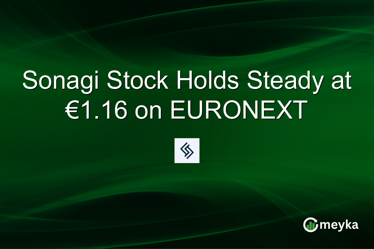 Sonagi Stock Holds Steady at €1.16 on EURONEXT