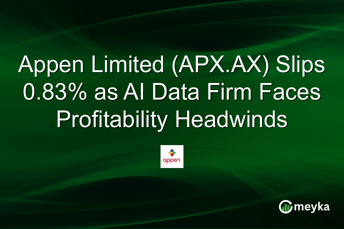 Appen Limited (APX.AX) Slips 0.83% as AI Data Firm Faces Profitability Headwinds