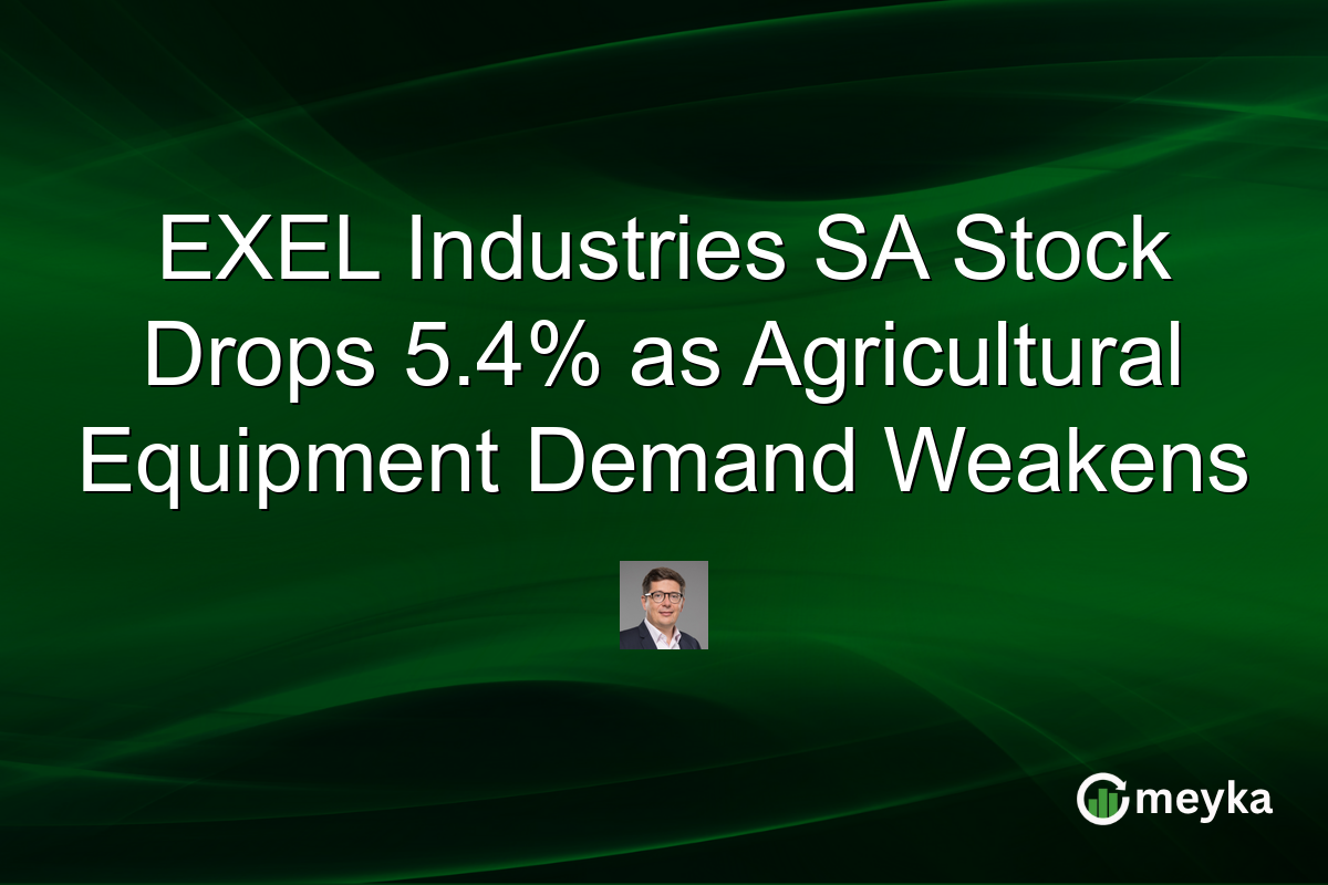EXEL Industries SA Stock Drops 5.4% as Agricultural Equipment Demand Weakens