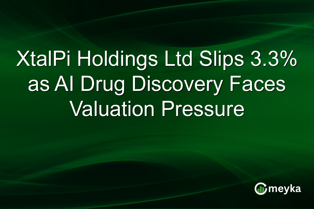 XtalPi Holdings Ltd Slips 3.3% as AI Drug Discovery Faces Valuation Pressure