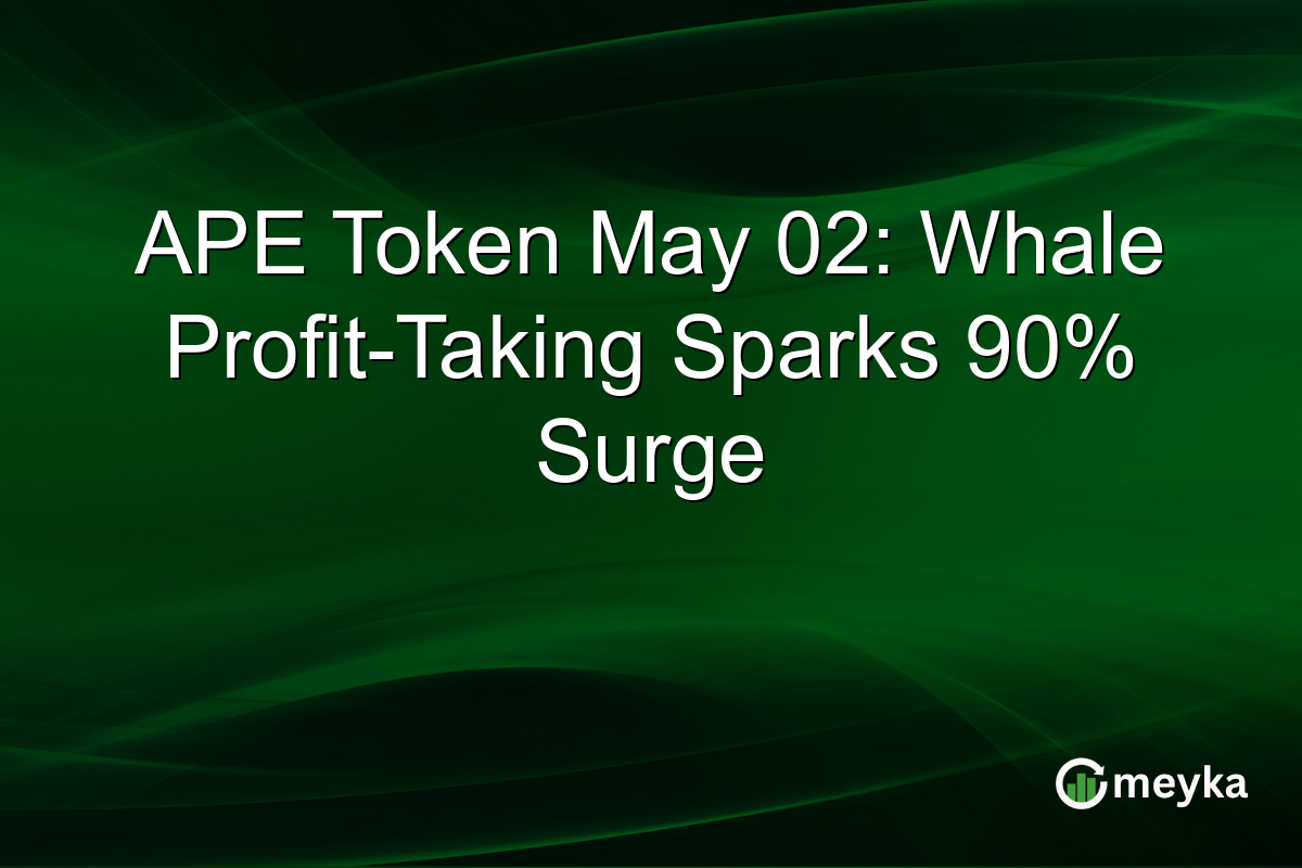 APE Token May 02: Whale Profit-Taking Sparks 90% Surge