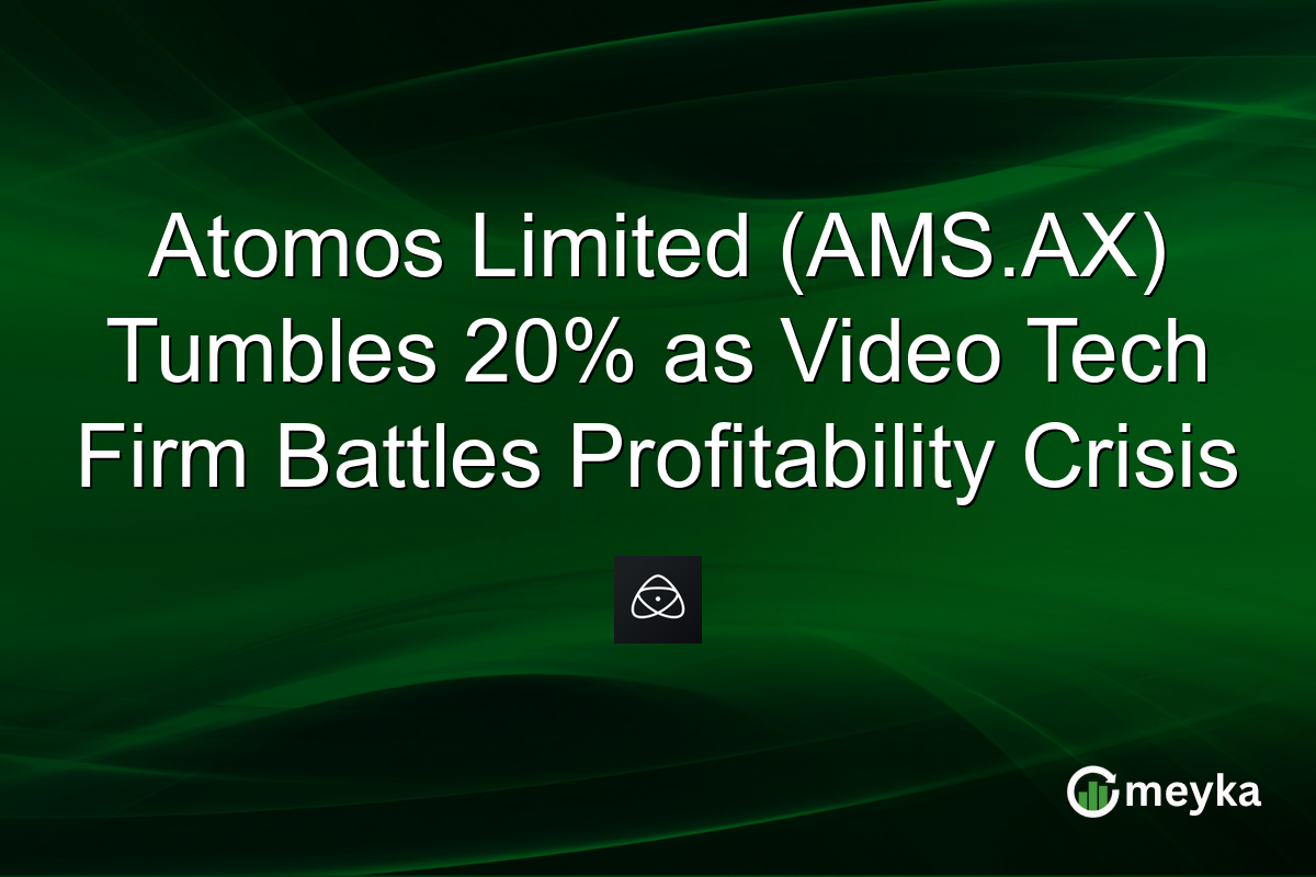 Atomos Limited (AMS.AX) Tumbles 20% as Video Tech Firm Battles Profitability Crisis