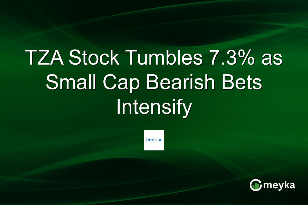 TZA Stock Tumbles 7.3% as Small Cap Bearish Bets Intensify