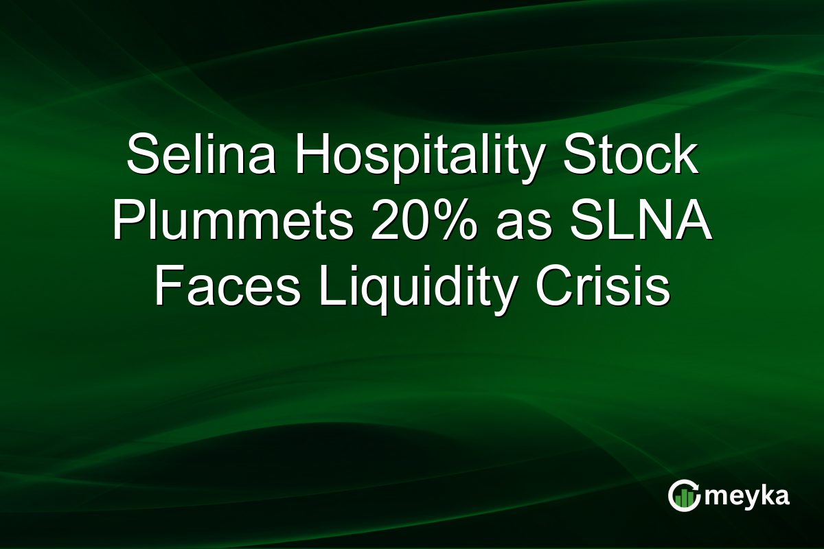 Selina Hospitality Stock Plummets 20% as SLNA Faces Liquidity Crisis