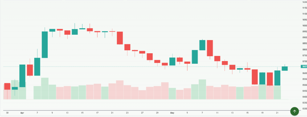 Meyka AI: S&P/ASX 200 (^AXJO) Index Overview, May 25, 2026