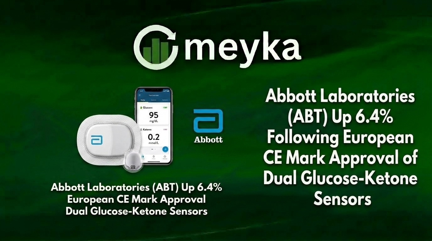 Abbott Laboratories (ABT) Up 6.4% Following European CE Mark Approval of Dual Glucose-Ketone Sensors