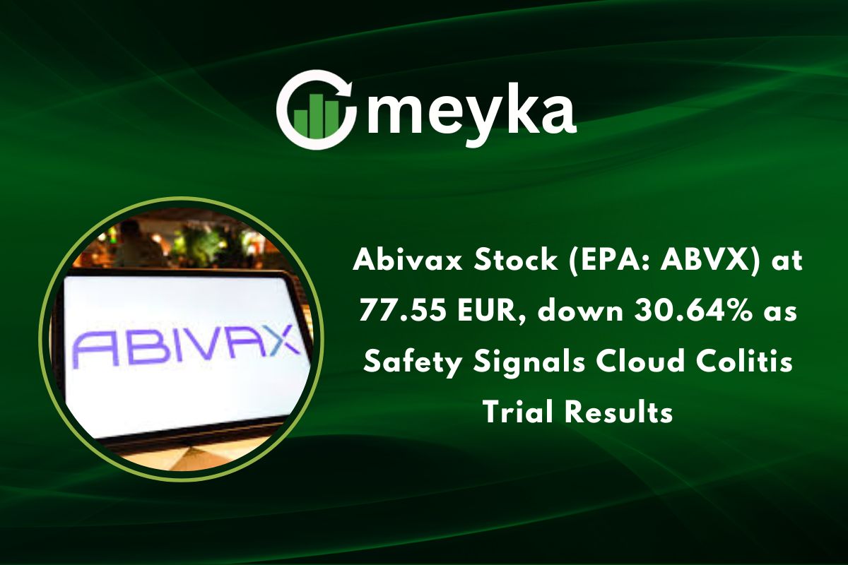 Abivax Stock (EPA: ABVX) at 77.55 EUR, down 30.64% as Safety Signals Cloud Colitis Trial Results