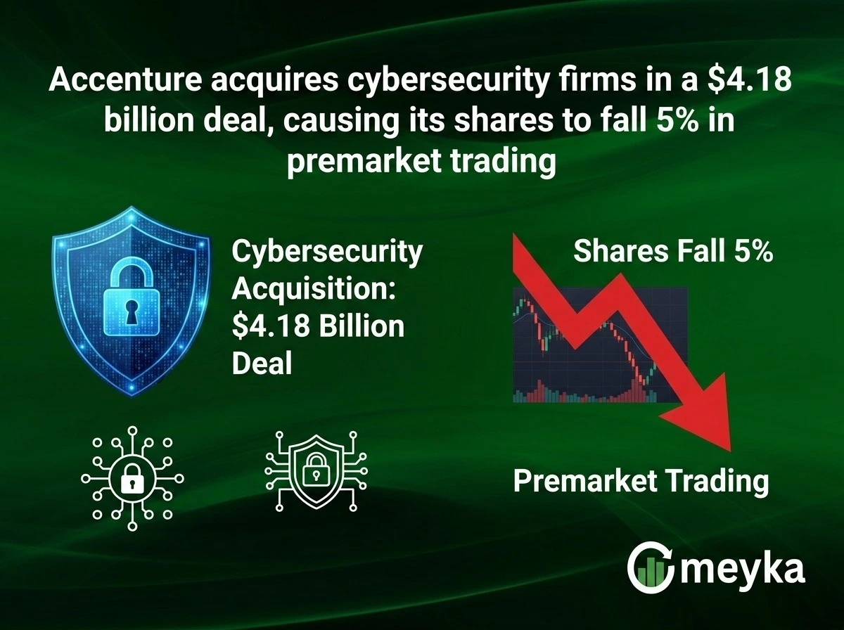 Accenture to Acquire Cybersecurity Firms in $4.18B Deal; Shares Fall 5% in Premarket 