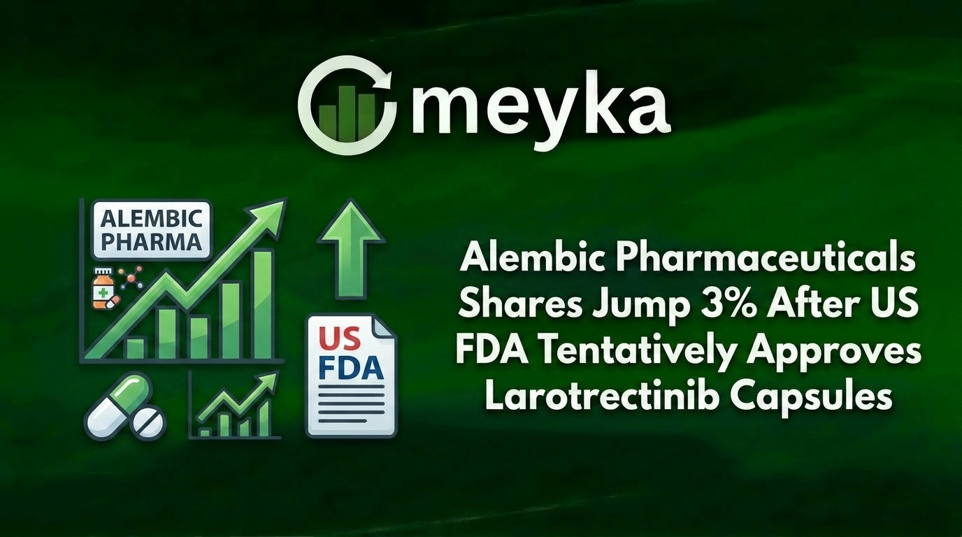 Alembic Pharmaceuticals Shares Jump 3% After US FDA Tentatively Approves Larotrectinib Capsules