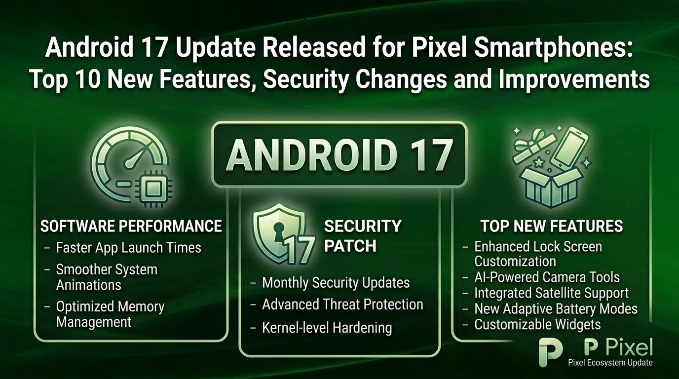 Android 17 Update Released for Pixel Smartphones: Top 10 New Features, Security Changes, and Improvements
