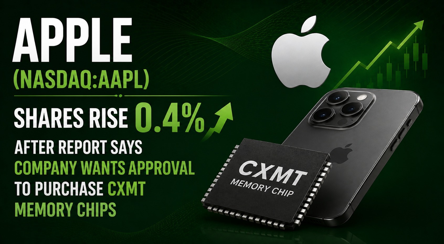 Apple (NASDAQ: AAPL) Shares Rise 0.4% After Report Says Company Wants Approval to Purchase CXMT Memory Chips