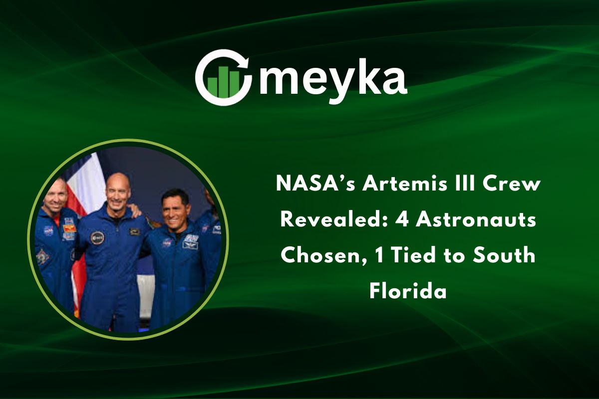 NASA’s Artemis III Crew Revealed: 4 Astronauts Chosen, 1 Tied to South Florida