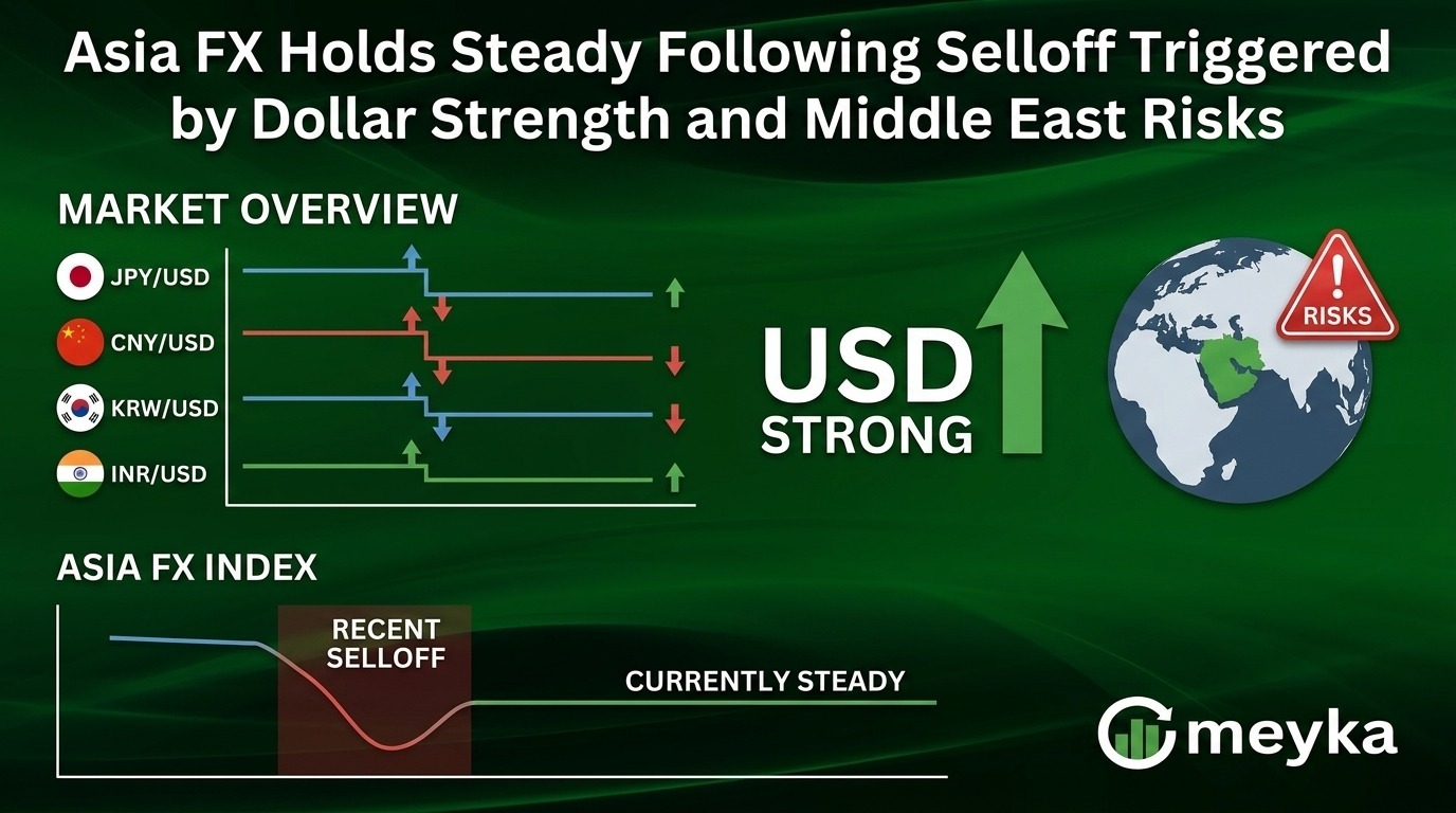 Asia FX Holds Steady Following Selloff Triggered by Dollar Strength and Middle East Risks