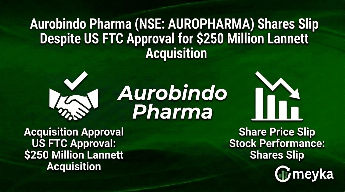 Aurobindo Pharma (NSE: AUROPHARMA) Shares Slip Despite US FTC Approval for $250 Million Lannett Acquisition