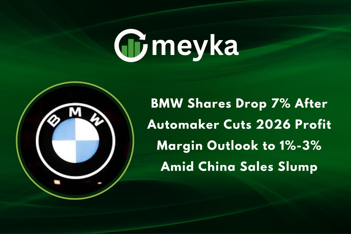 BMW Shares Drop 7% After Automaker Cuts 2026 Profit Margin Outlook to 1% to 3% Amid China Sales Slump