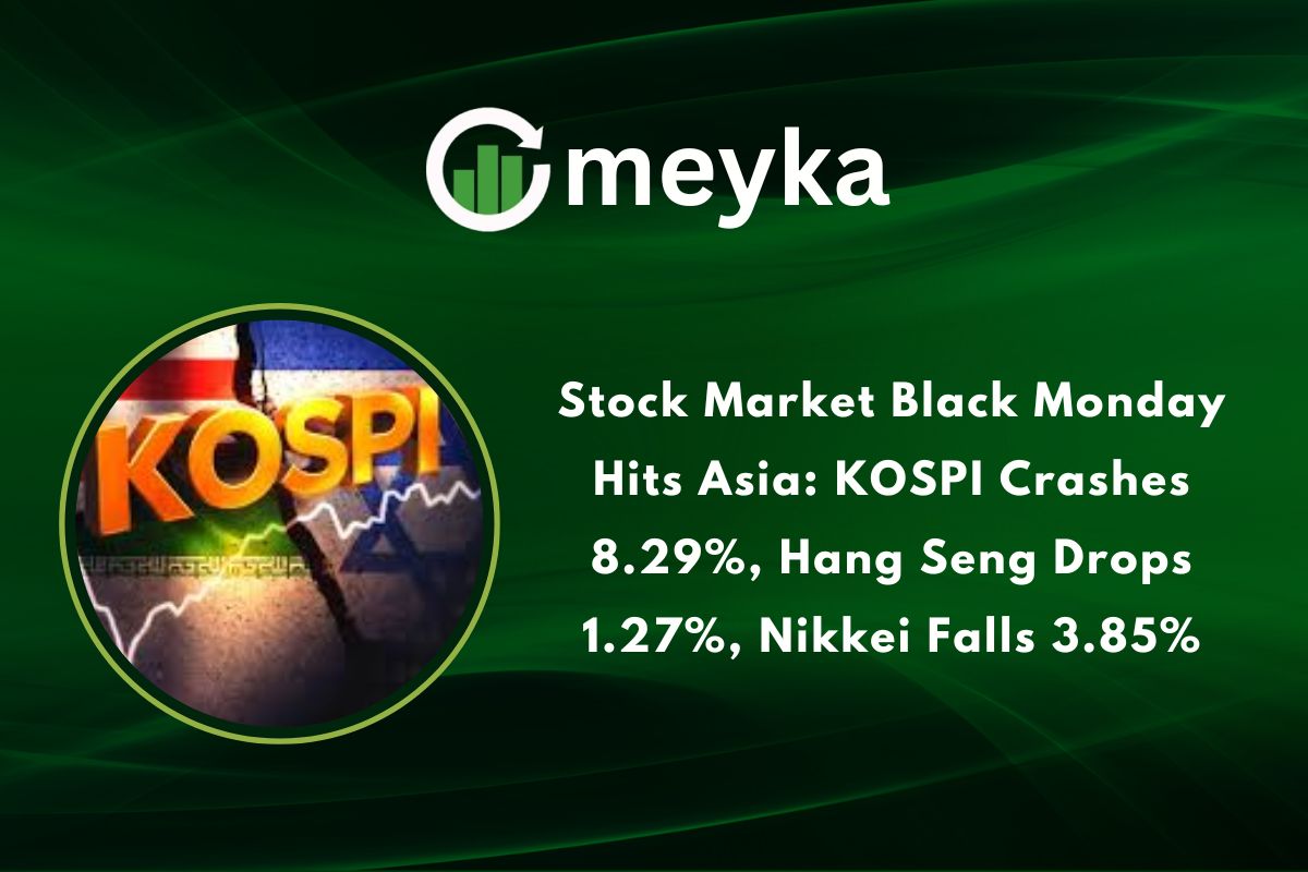Stock Market Black Monday Hits Asia: KOSPI Crashes 8.29%, Hang Seng Drops 1.27%, Nikkei Falls 3.85%
