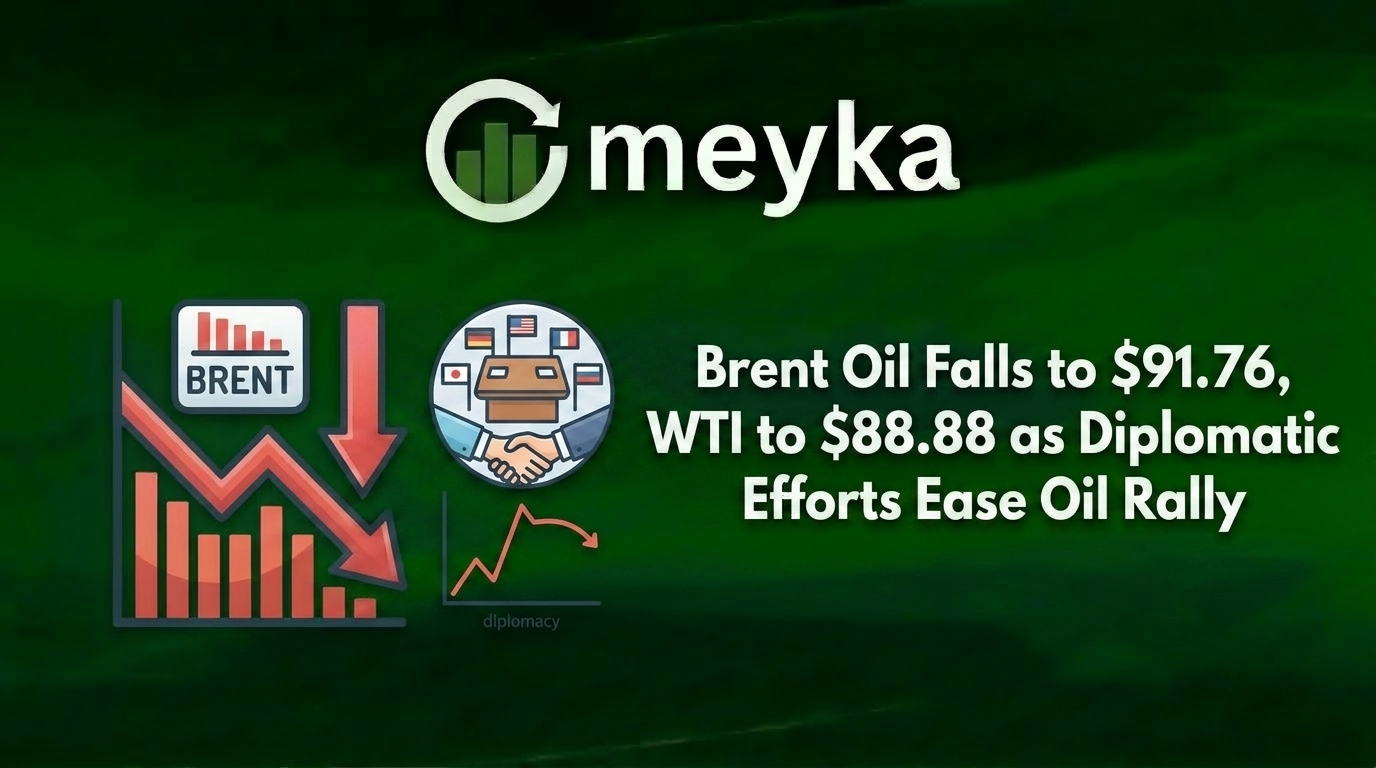 Brent Oil Falls to $91.76, WTI to $88.88 as Diplomatic Efforts Ease Oil Rally