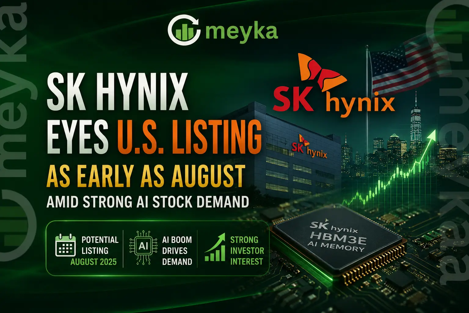 SK Hynix Eyes U.S. Listing as Early as August Amid Strong AI Stock Demand 