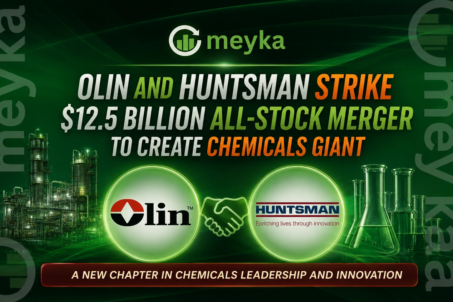 Olin and Huntsman strike $12.5 billion all-stock merger to create chemicals giant