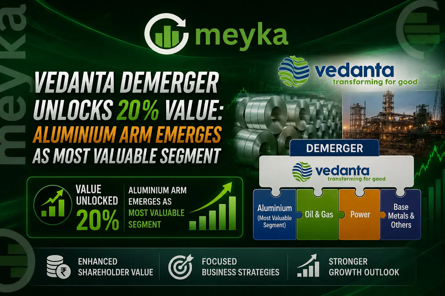 Vedanta Demerger Unlocks 20% Value: Aluminium Arm Emerges as Most Valuable Segment