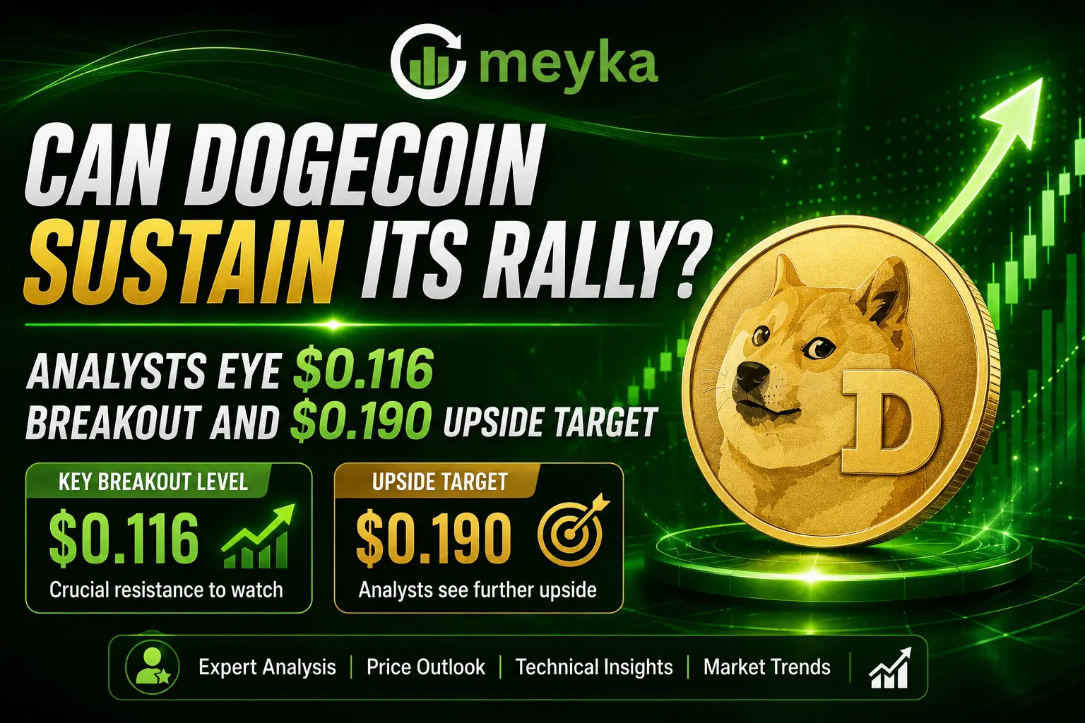Can Dogecoin Sustain Its Rally? Analysts Eye $0.116 Breakout and $0.190 Upside Target