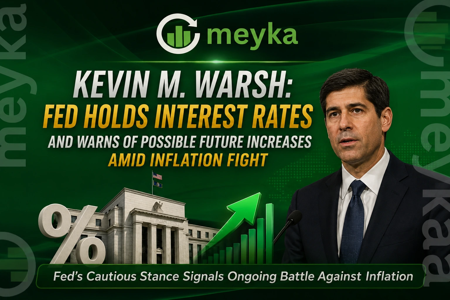 Kevin M. Warsh: Fed Holds Interest Rates and Warns of Possible Future Increases Amid Inflation Fight