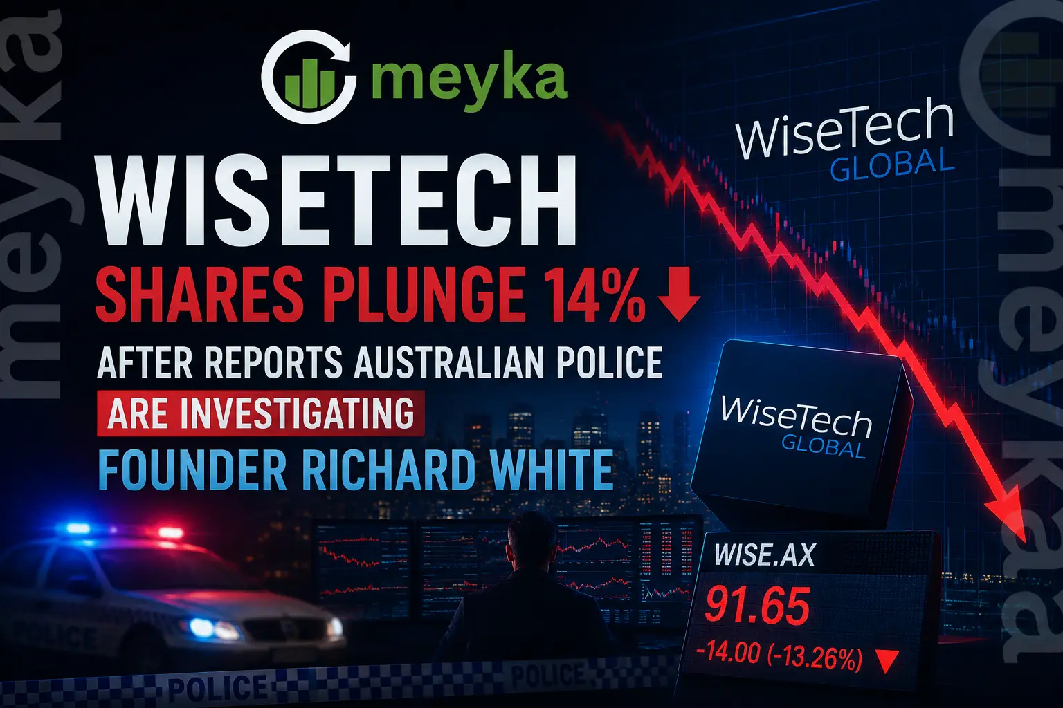WiseTech Shares Plunge 14% After Reports Australian Police are Investigating Founder Richard White
