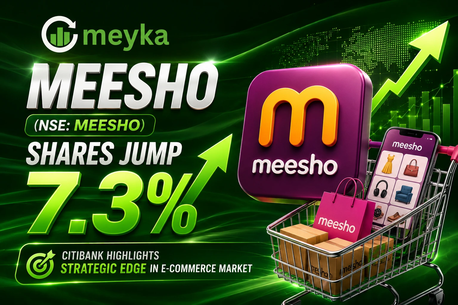 Meesho (NSE: MEESHO) Shares Jump 7.3% to ₹184.80 as Citibank Highlights Strategic Edge in E-Commerce Market