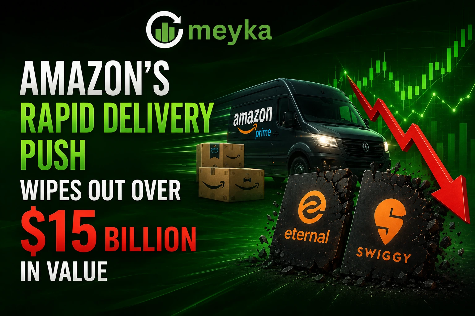 Amazon’s Rapid Delivery Push Wipes Out Over $15 Billion in Value for Eternal and Swiggy