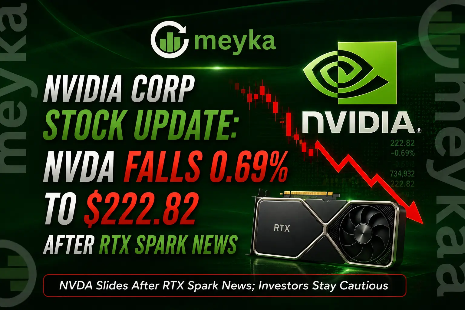 NVIDIA Corp Stock Update: NVDA Falls 0.69% to $222.82 After RTX Spark News