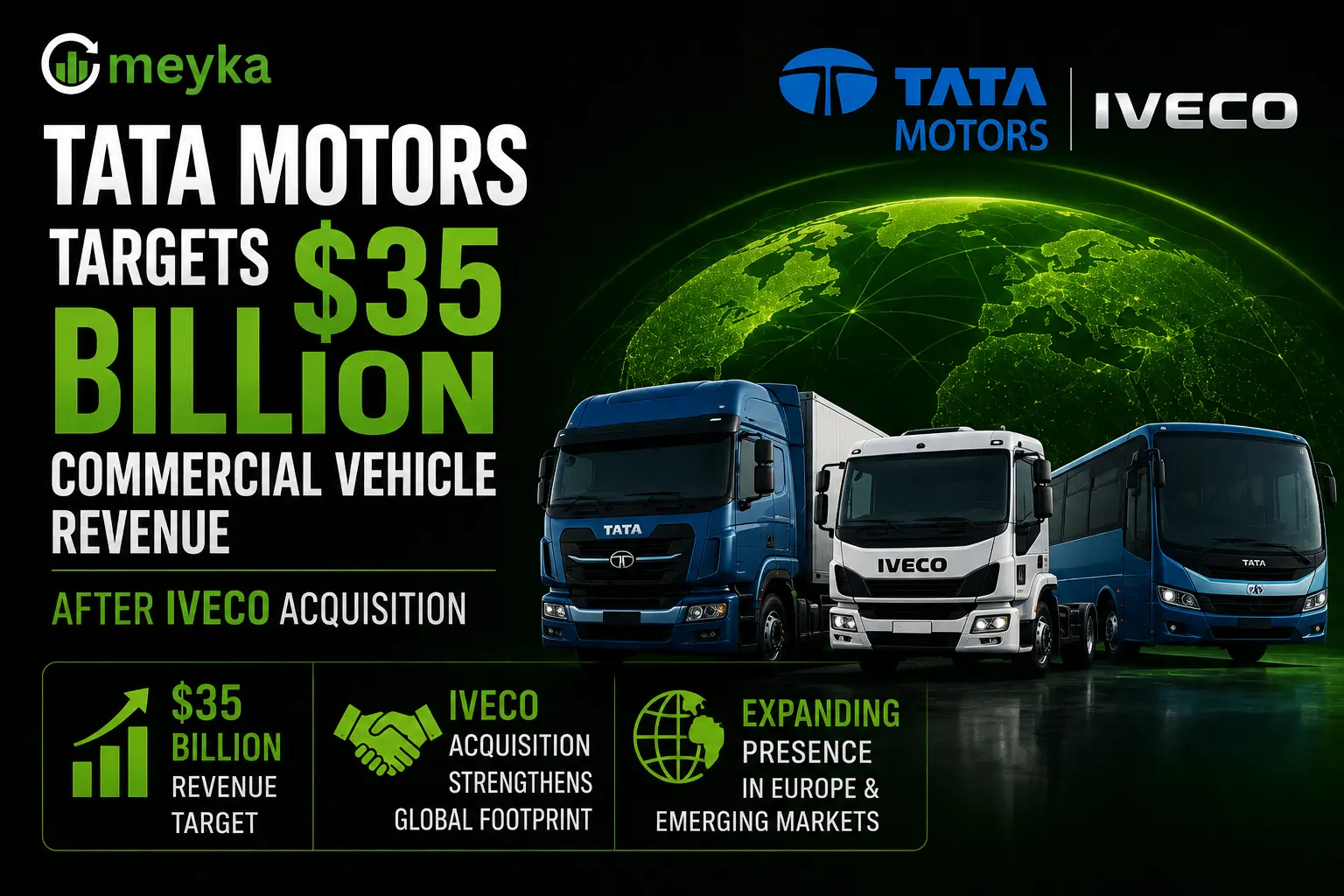 Tata Motors Targets $35 Billion Commercial Vehicle Revenue After IVECO Acquisition