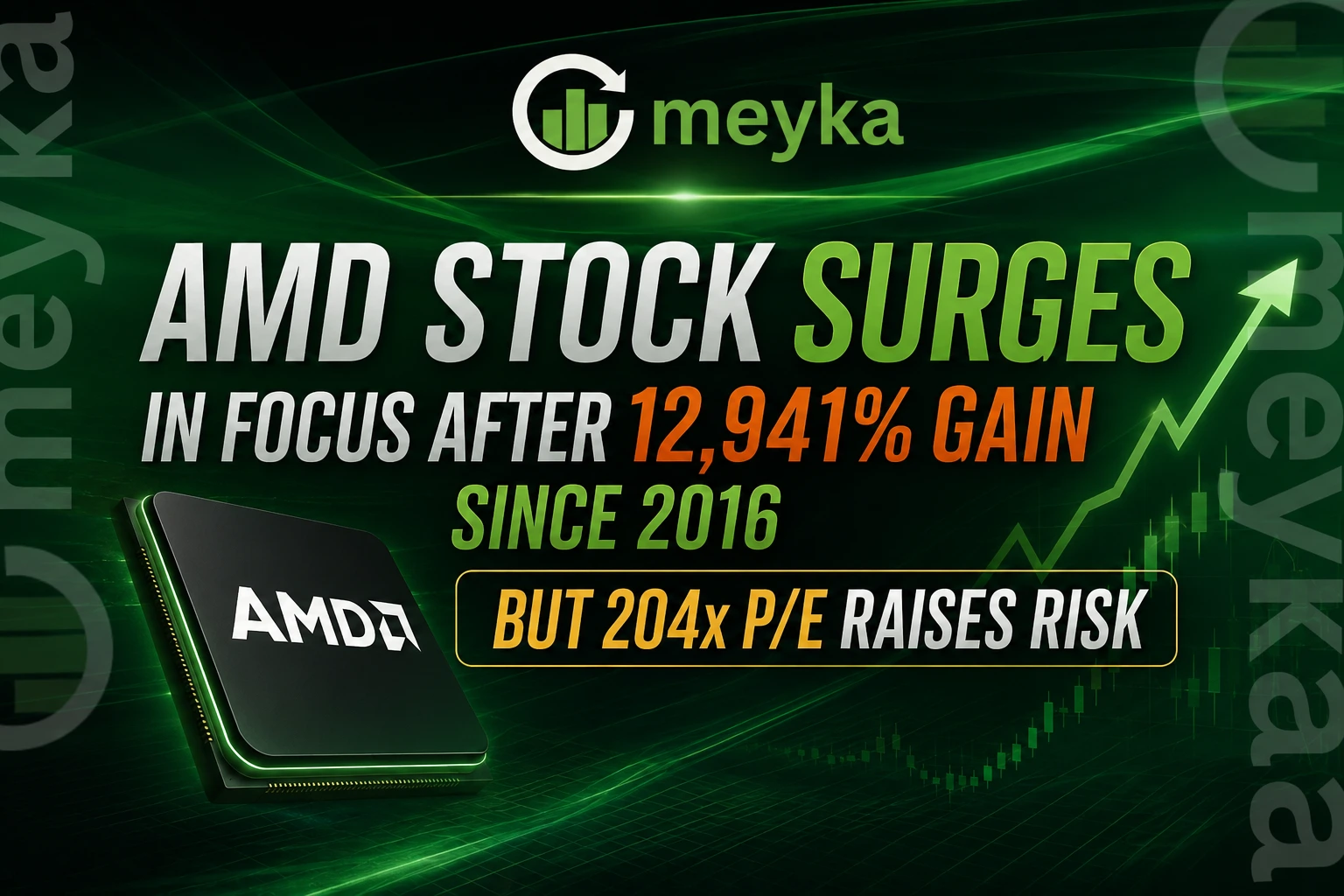 AMD Stock Surges in Focus After 12,941% Gain Since 2016 – But 204x P/E Raises Risk 