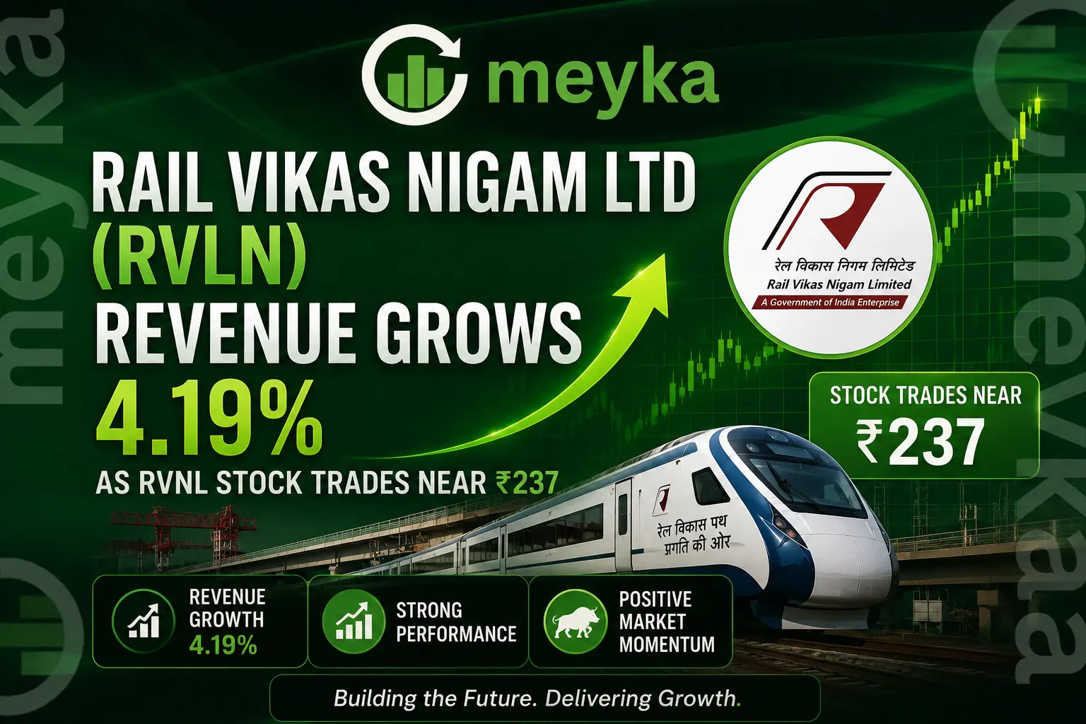 Rail Vikas Nigam Ltd (RVLN) Revenue Grows 4.19% as RVNL Stock Trades Near ₹237