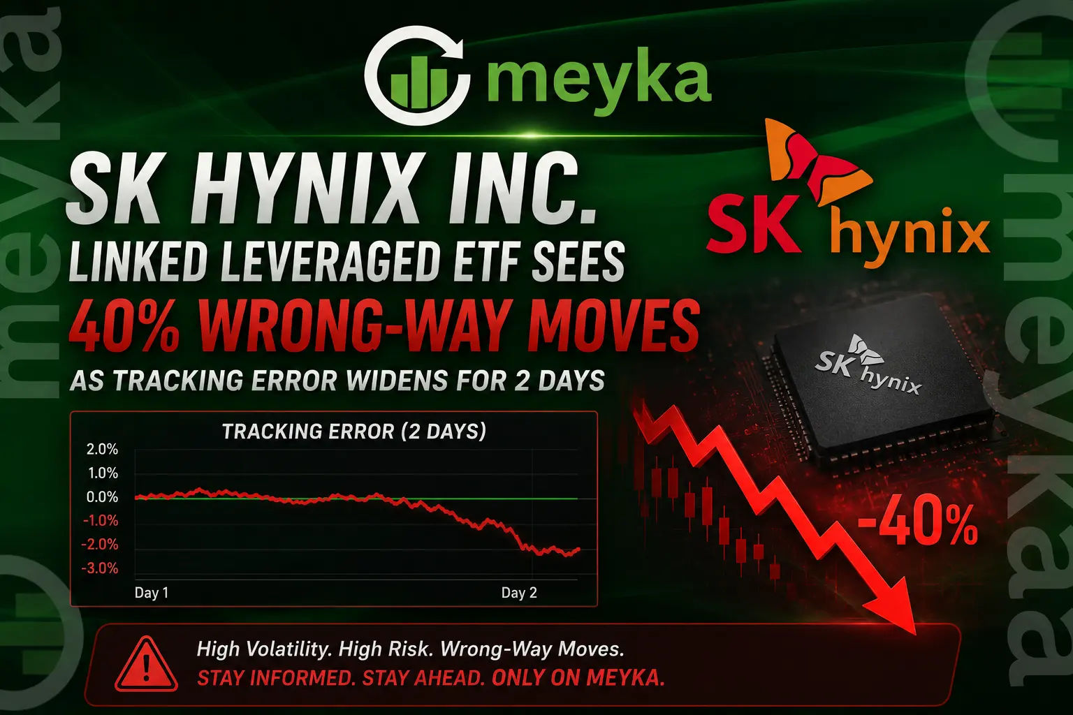 SK Hynix Inc. Linked Leveraged ETF Sees 40% Wrong-Way Moves as Tracking Error Widens for 2 Days