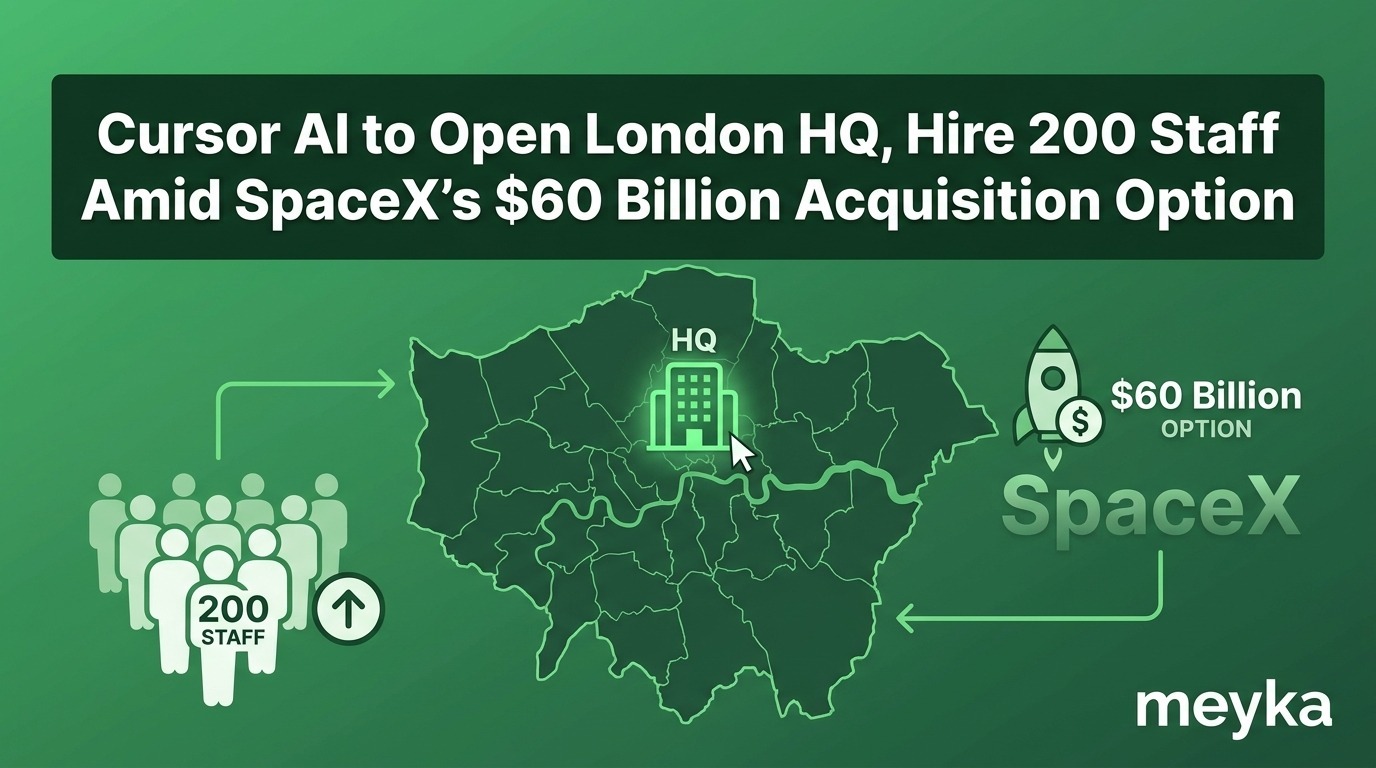 Cursor AI to Open London HQ, Hire 200 Staff Amid SpaceX’s $60 Billion Acquisition Option