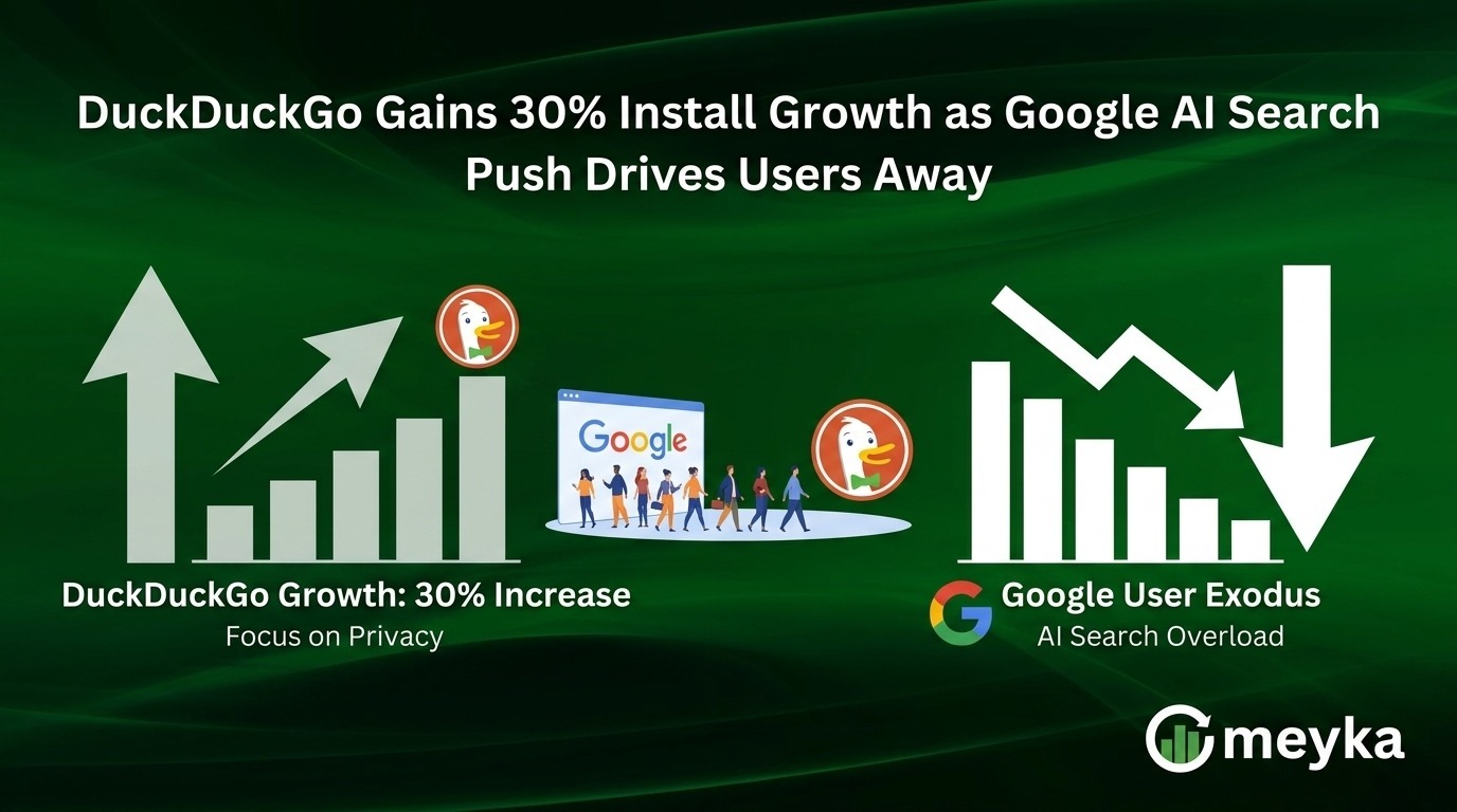 DuckDuckGo Gains 30% Install Growth as Google AI Search Push Drives Users Away