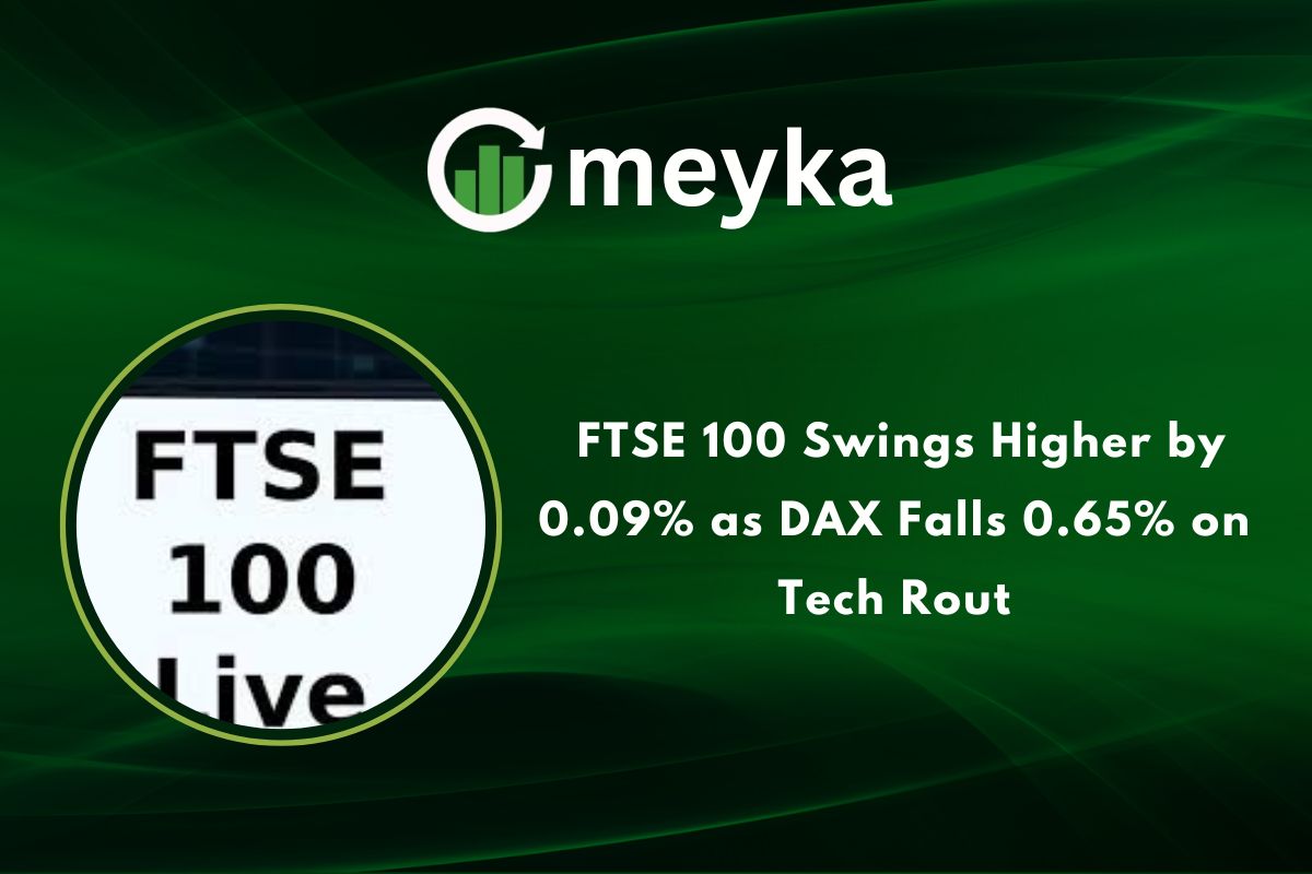 FTSE 100 Swings Higher by 0.09% as DAX Falls 0.65% on Tech Rout