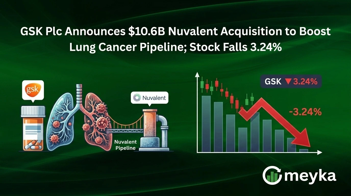 GSK Plc Announces $10.6B Nuvalent Acquisition to Boost Lung Cancer Pipeline; Stock Falls 3.24%